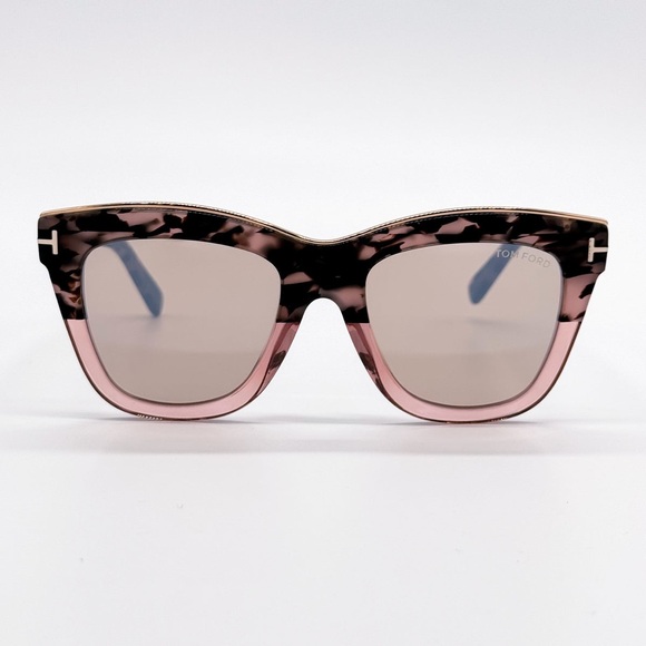 TOM FORD JULIE TF685 56G MIRRORED SUNGLASSES - Picture 1 of 7